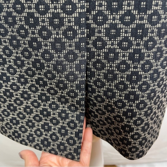 NWT BROOKS BROTHERS Women's Navy Blue Geometric Pattern Sheath Midi Dress 10 - Picture 9 of 13